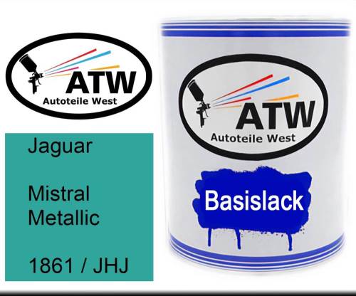 Jaguar, Mistral Metallic, 1861 / JHJ: 1L Lackdose, von ATW Autoteile West.